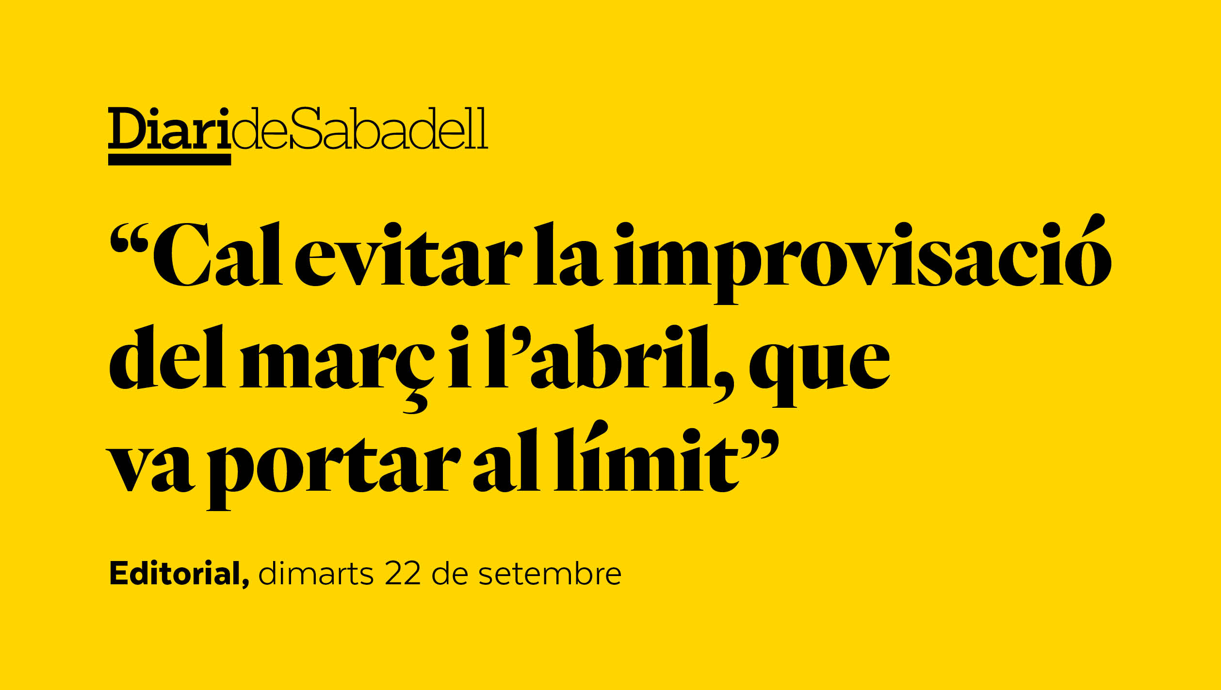 Evitar el que és evitable