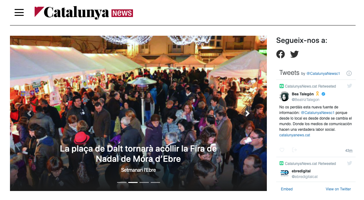 El Diari de Sabadell se suma al nou portal 'CatalunyaNews.cat'