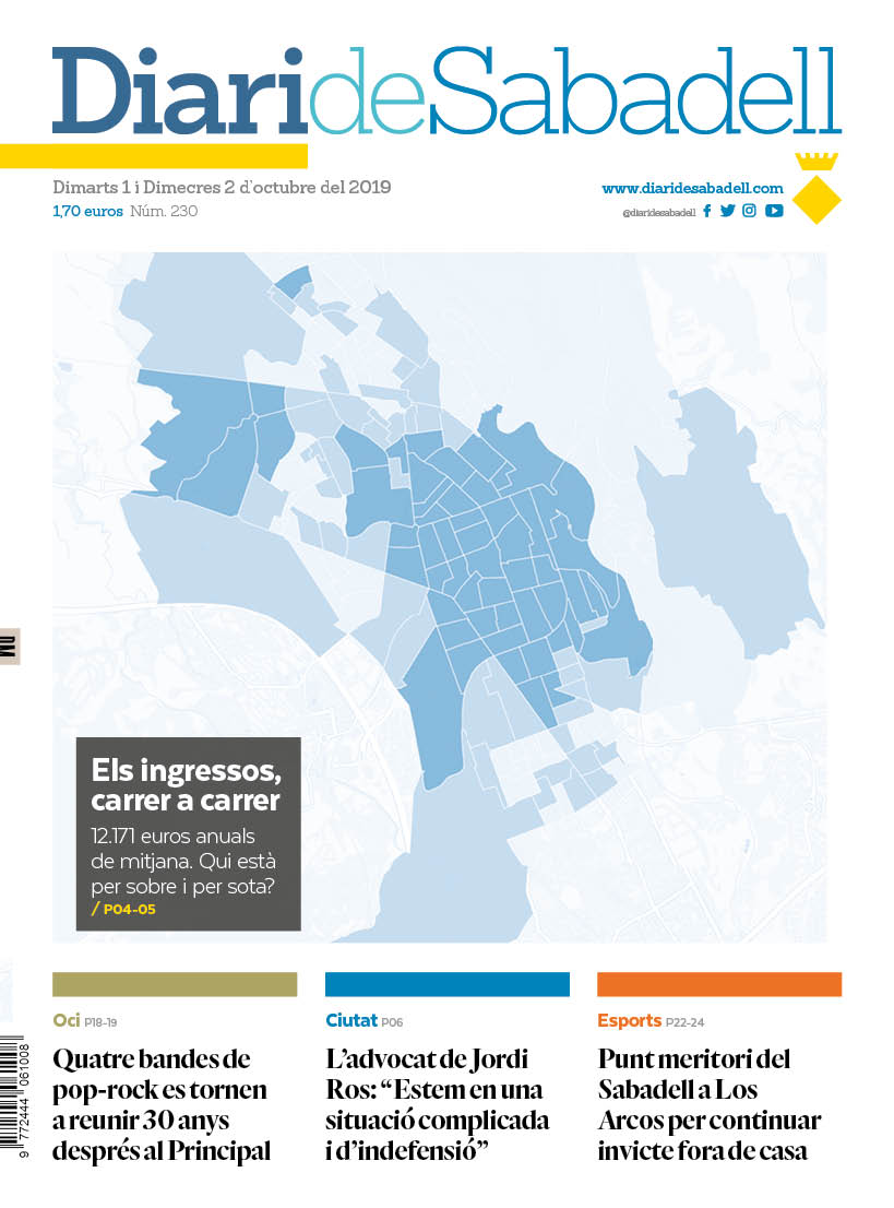 En portada: 'Els ingressos, carrer a carrer'