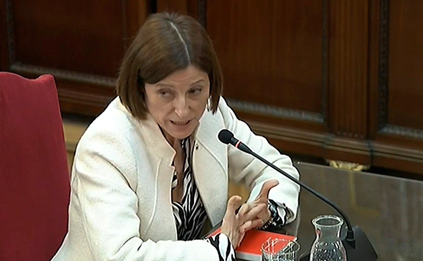 Carme Forcadell surt de la presó pel naixement del seu nét