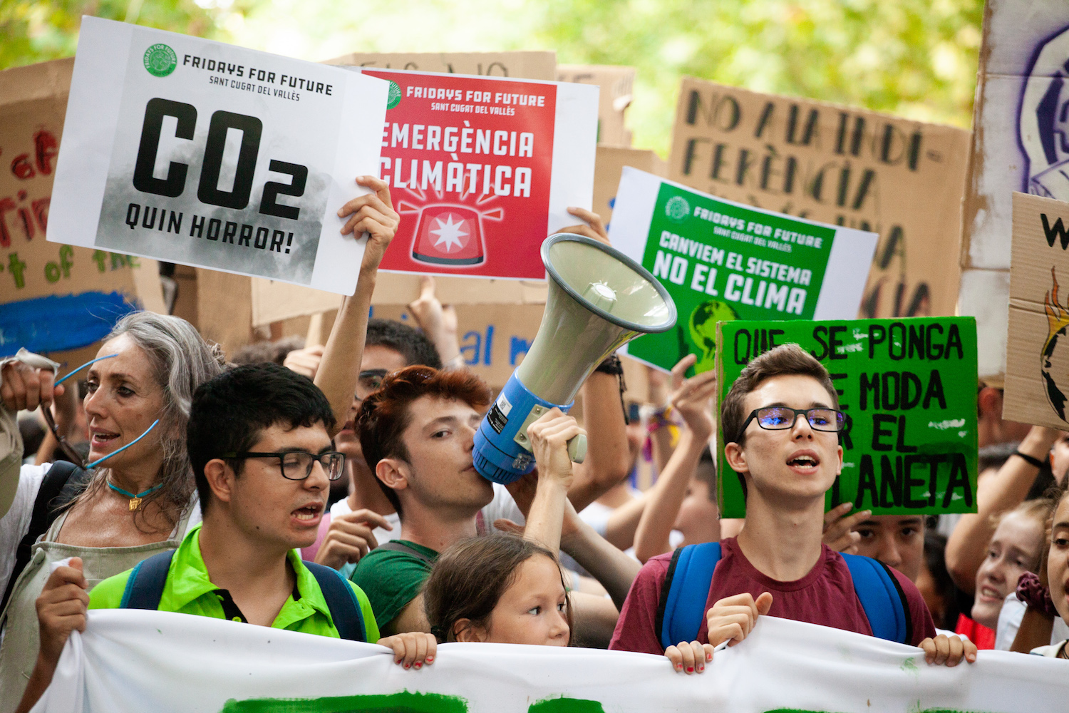 Galeria: la manifestació pel clima de Fridays For Future
