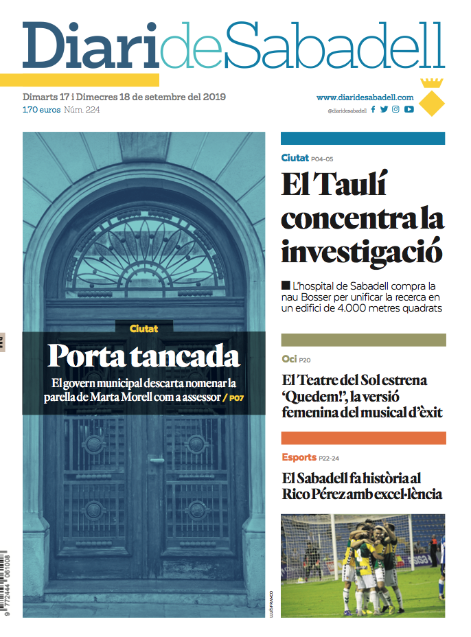 En portada: 'Porta tancada'