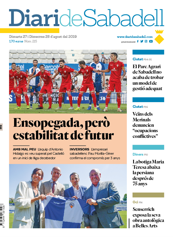 En portada: Ensopegada, però estabilitat de futur