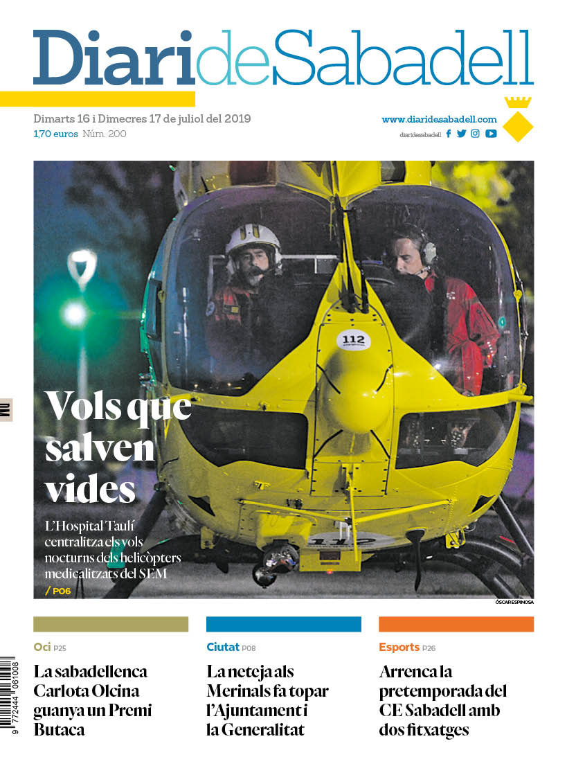 En portada: 'Vols que salven vides'