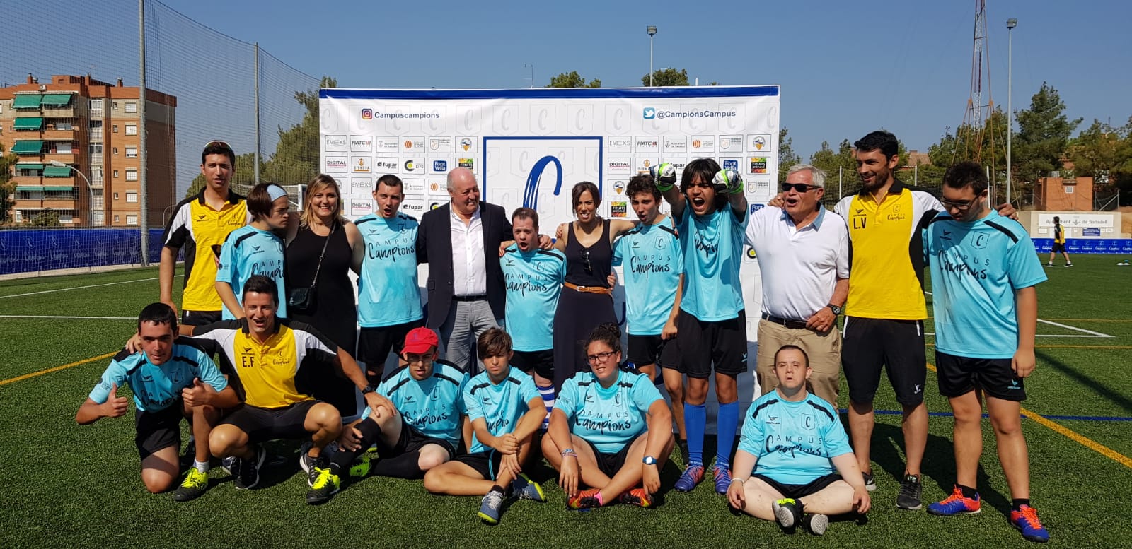 Marta Farrés i Joan Soteras visiten el Campus Campions a Olímpia