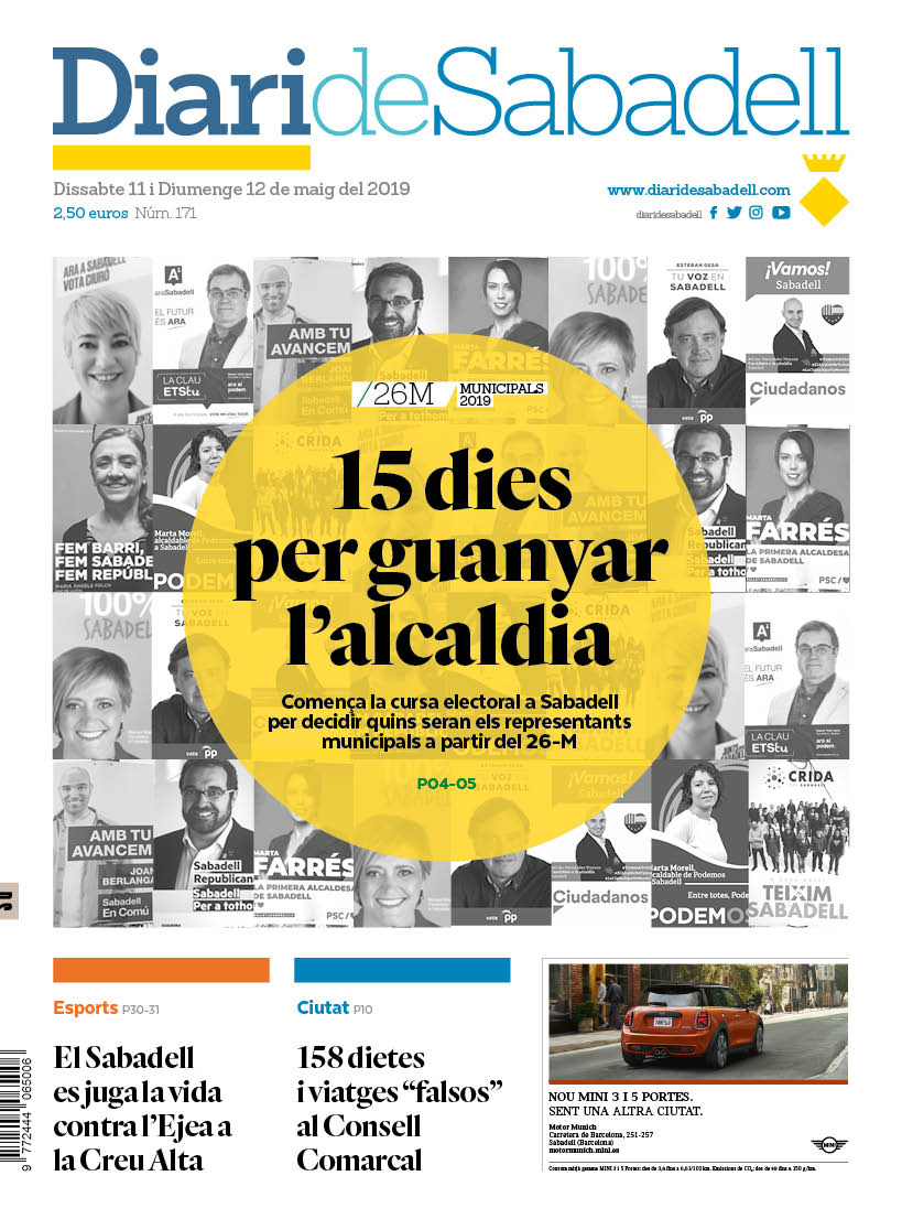 L'inici de campanya electoral, a la portada del D.S.