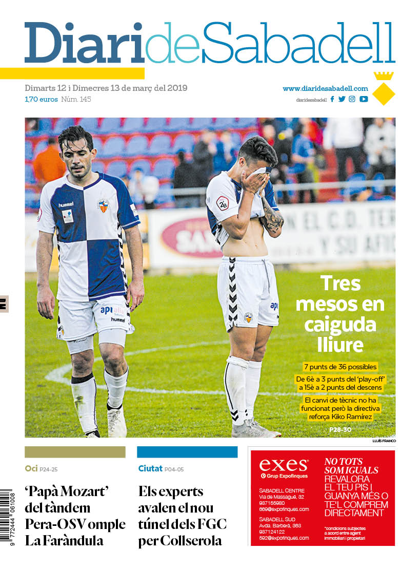 En portada: Tres mesos en caiguda lliure