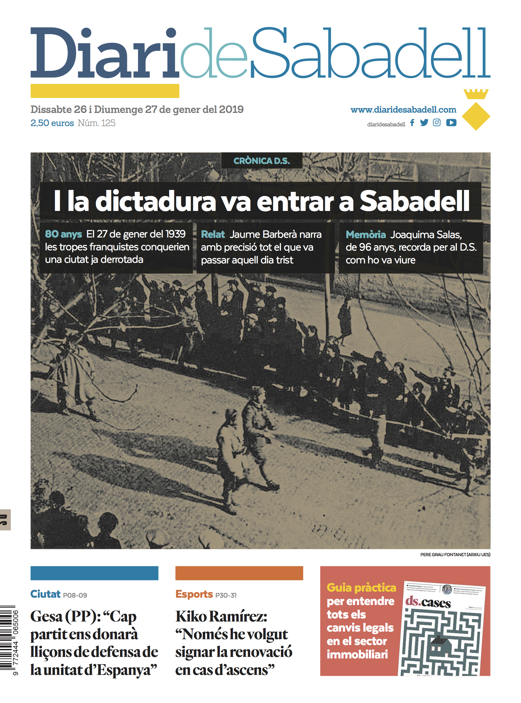 En portada: I la dictadura va entrar a Sabadell