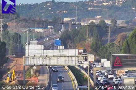 Un home mor atropellat mentre caminava per la C-58 a Terrassa