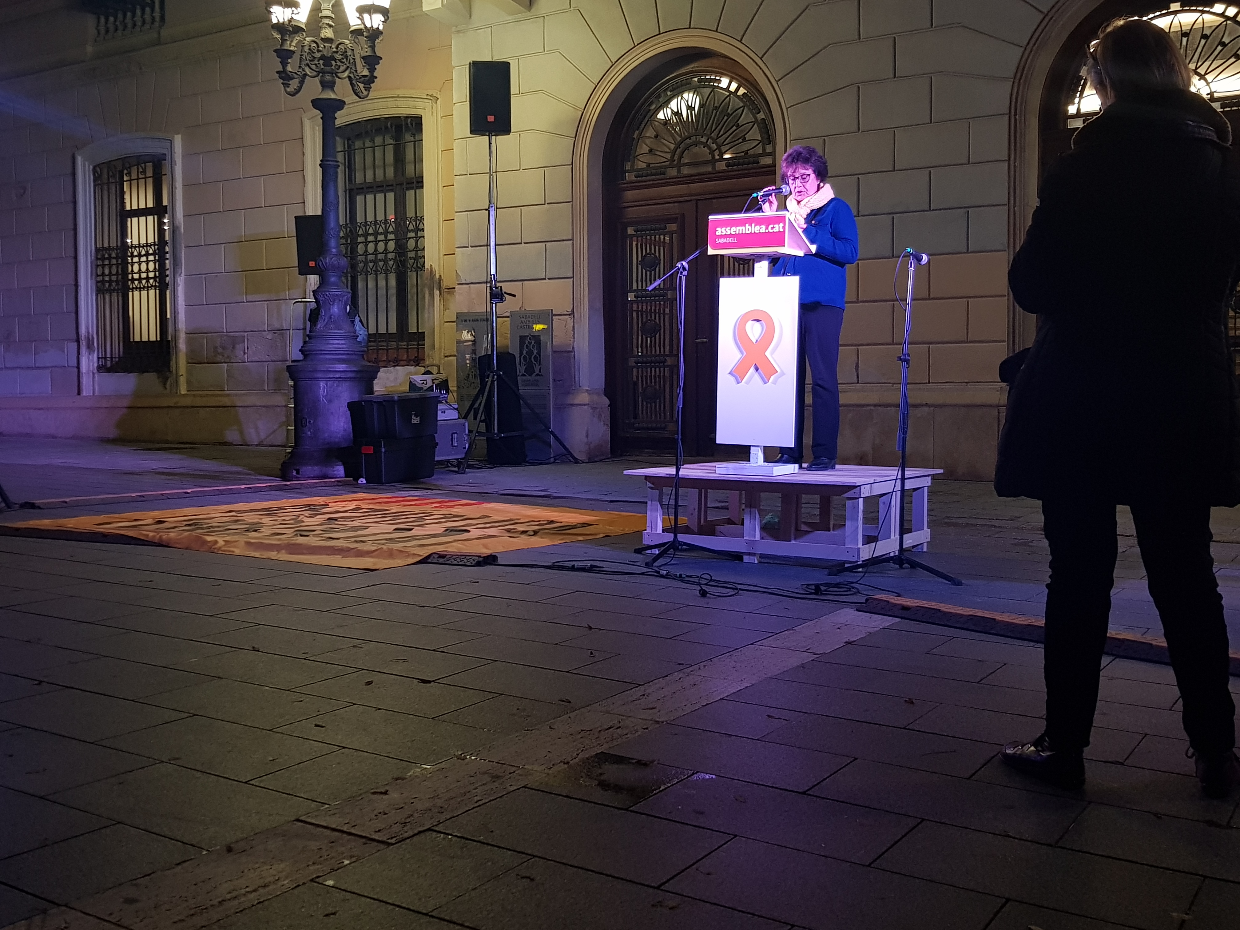 Concentració per demanar la llibertat de Sànchez i Cuixart