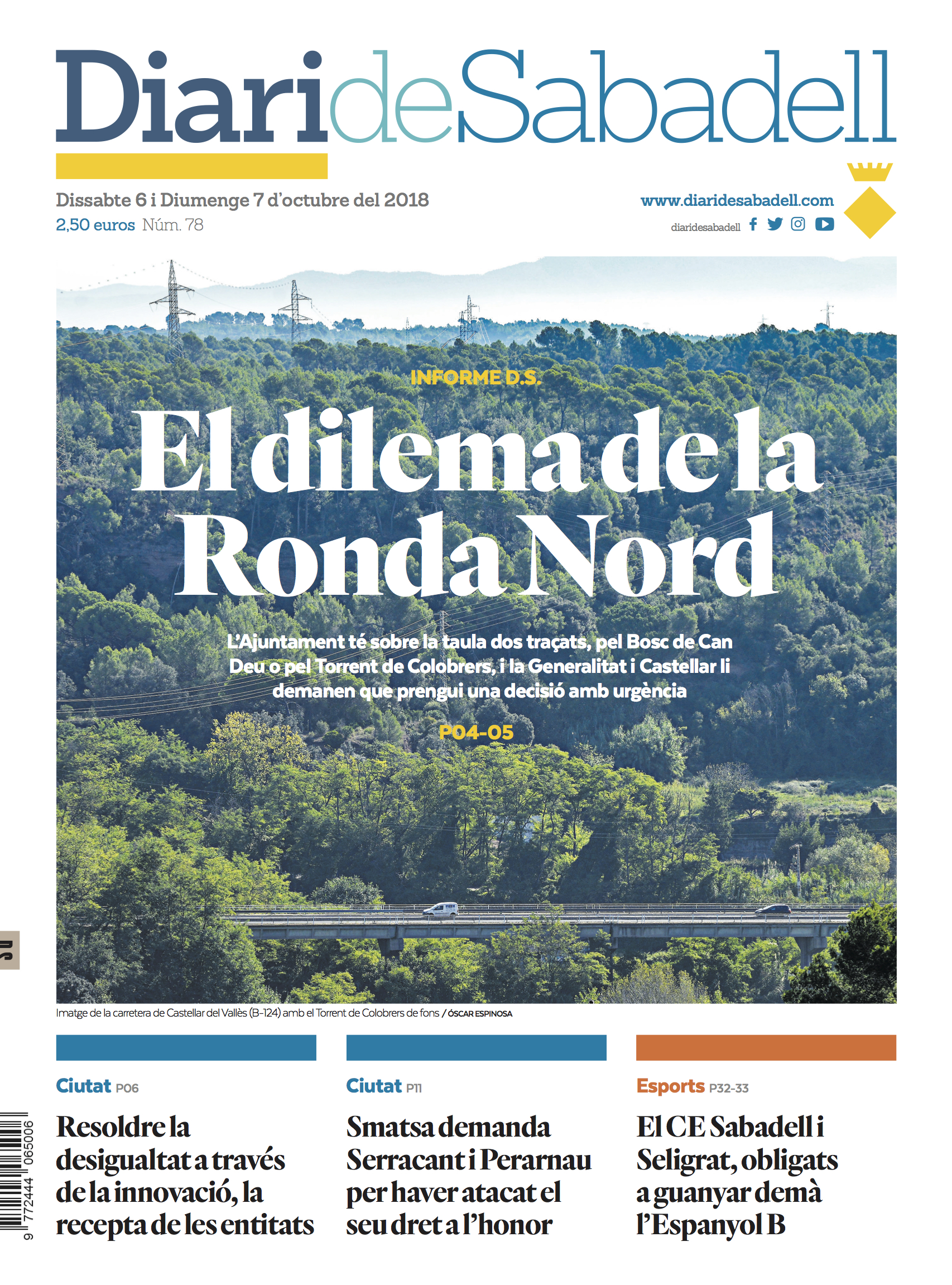 En portada: El dilema de la Ronda Nord