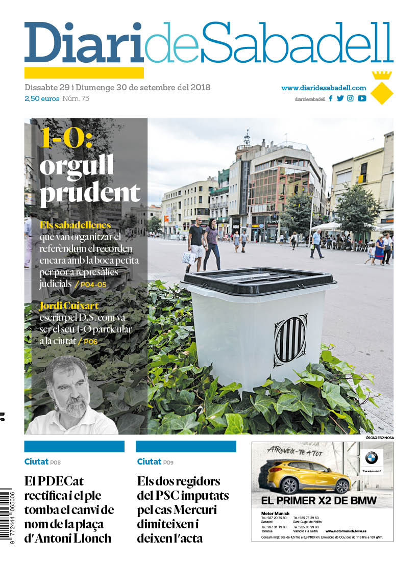 En portada: 1-O, orgull prudent