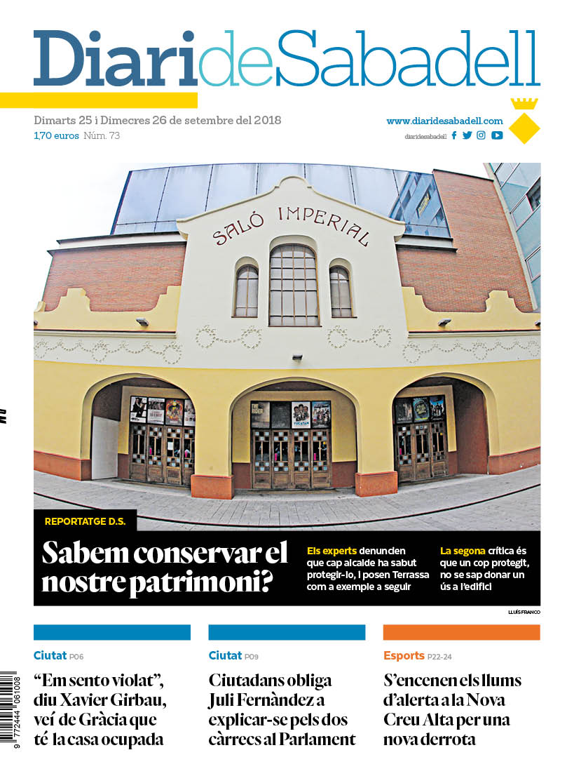 En portada: Sabem conservar el nostre patrimoni?
