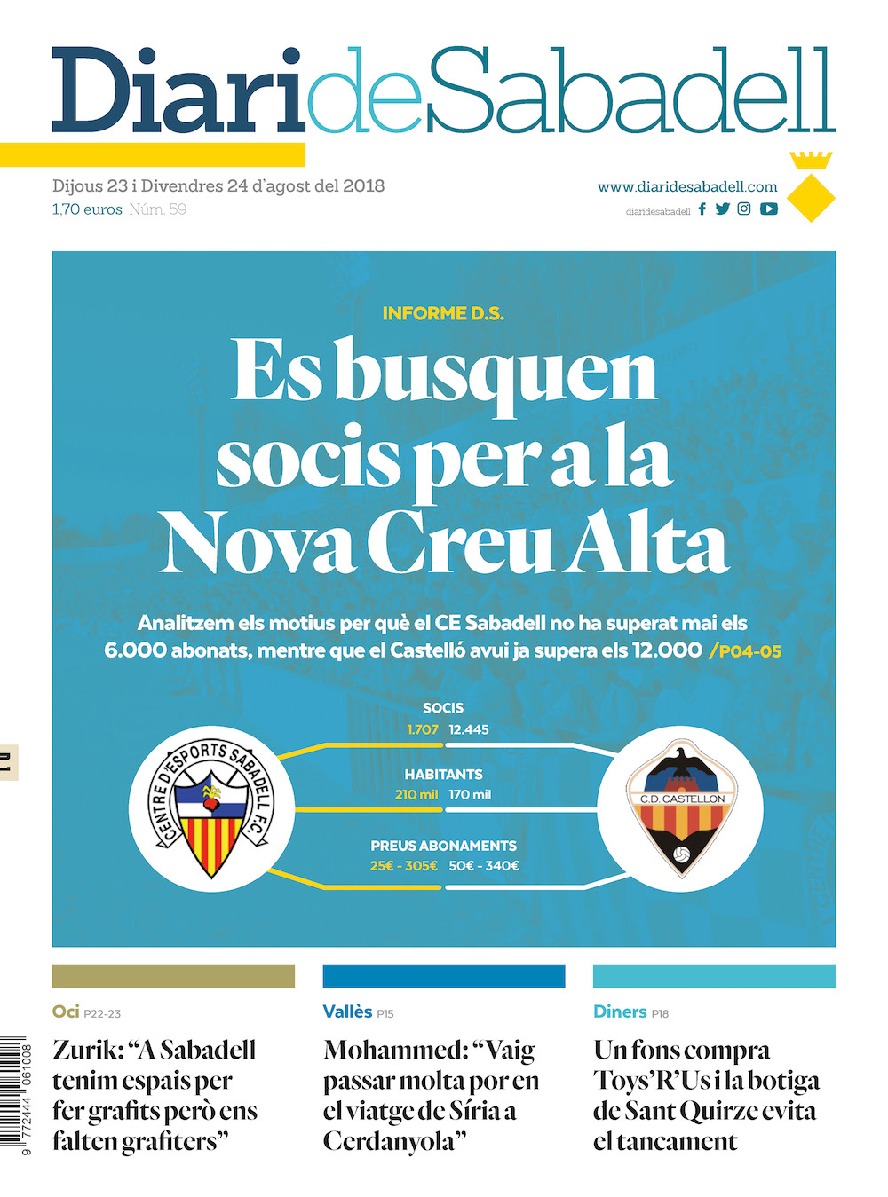 En paper: Es busquen socis per a la Nova Creu Alta