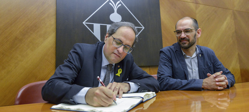 La residència del sud i la connexió amb Castellar, entre les reivindicacions a Quim Torra