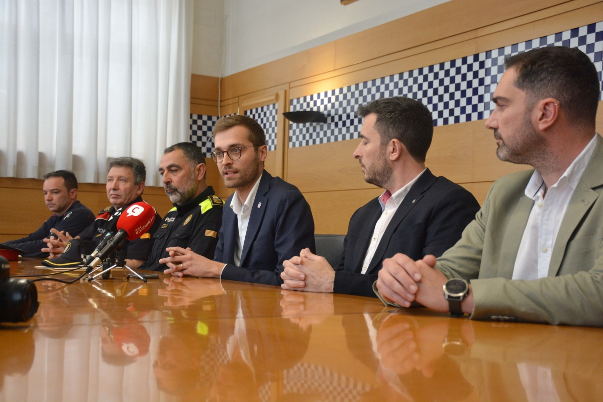 Roda de premsa posterior a la Junta Local de Seguretat d'Olot - Ajuntament d'Olot