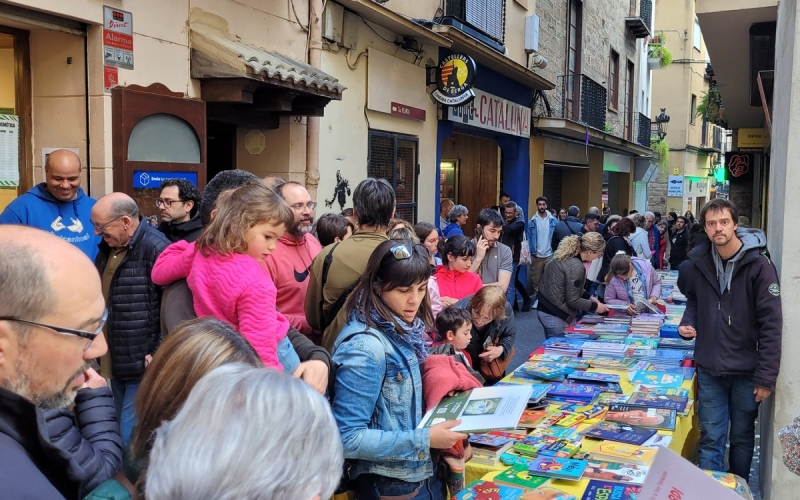 Un Sant Jordi de rosa, llibre i abric