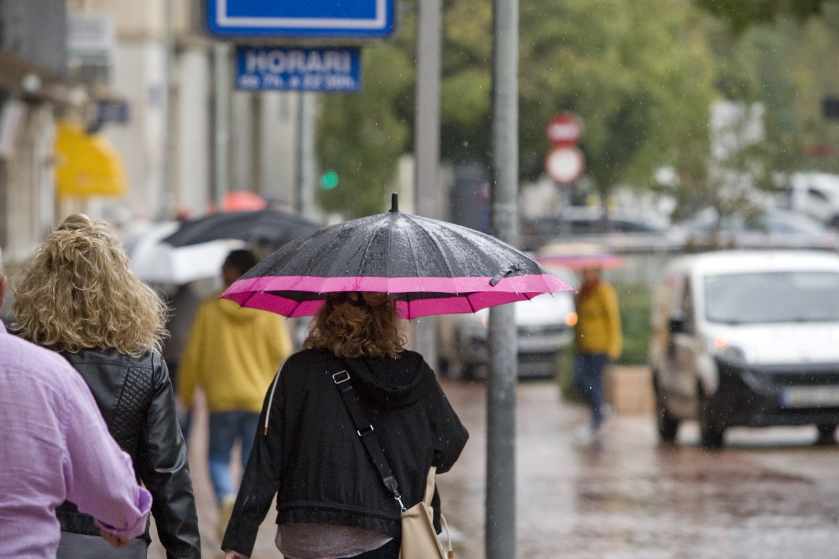 Dia de pluja a Terrassa en una imatge d'arxiu - Nebridi Arózegui