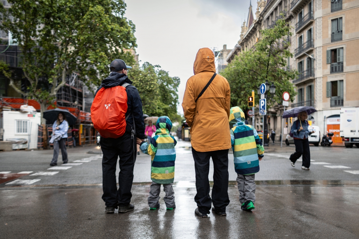 Pluja a Barcelona, en una imatge d'arxiu - Hugo Fernández