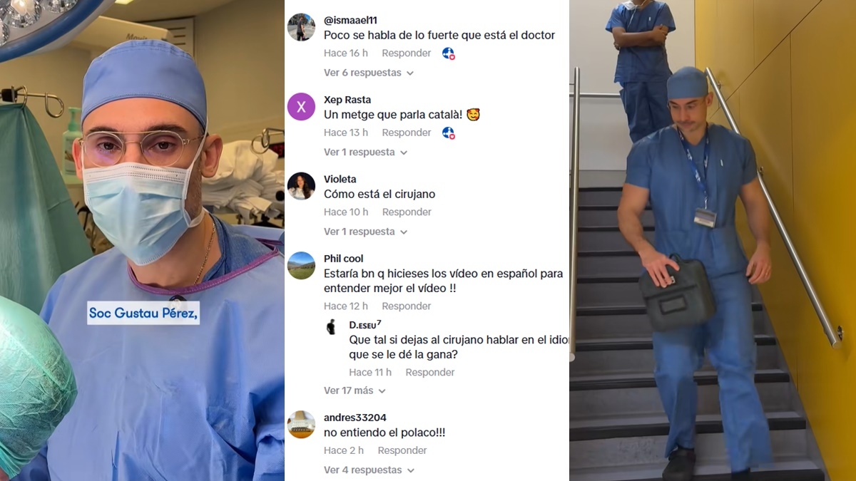 El Vall d'Hebron mostra la vida d'un neurocirurgià a través de TikTok i el vídeo s'omple de catalanofòbia