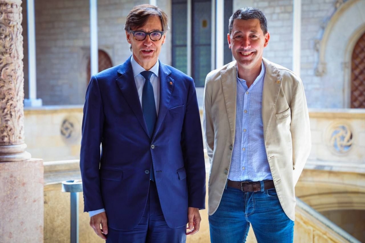 Salvador Illa i Ivan Sànchez s'han reunit al Palau de la Generalitat - Jordi Bedmar