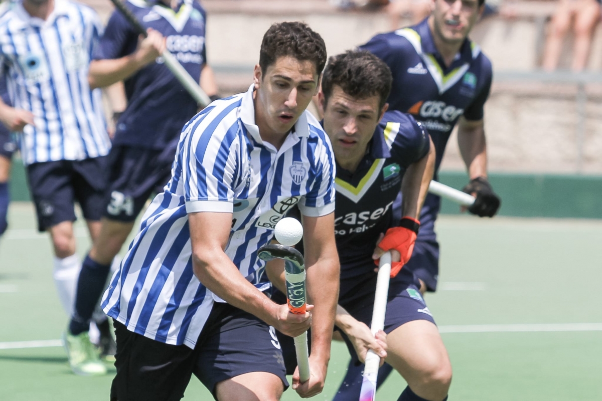 Xavier Aguilar ha marcat el segon gol de l'Egara davant del Club de Campo - Lluís Clotet