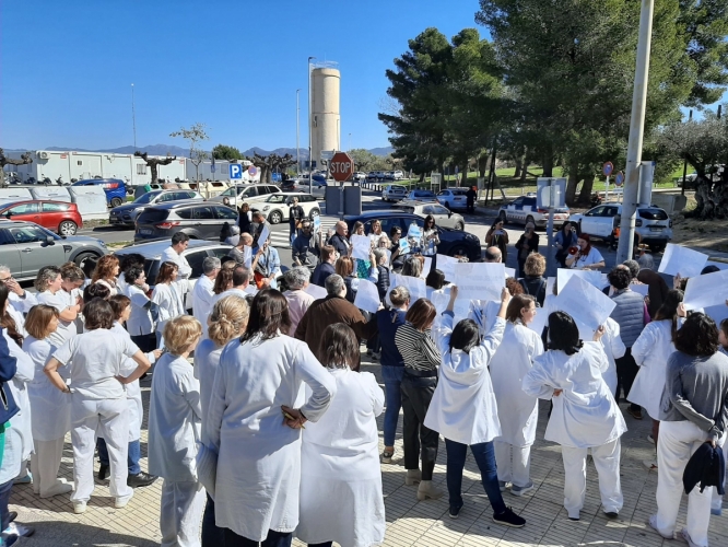 El personal de l'Hospital de Tortosa atura les concentracions dels dimarts per les obres d'ampliació