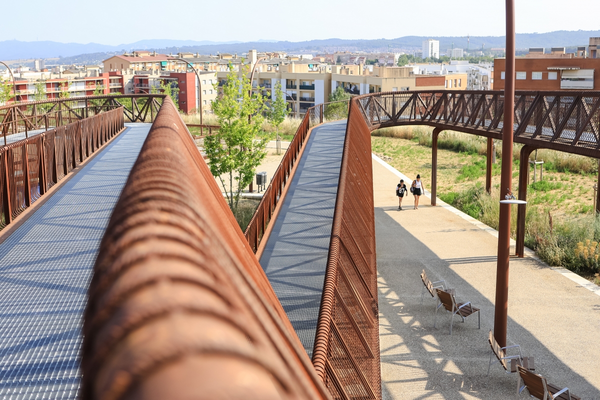 Jocs d'aigua al parc de les Aigües de Sabadell - 