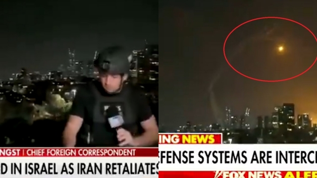 Caos a Tel-Aviv: el corresponsal en cap de la Fox News ha de fugir corrents en ple bombardeig de l'Iran a Israel