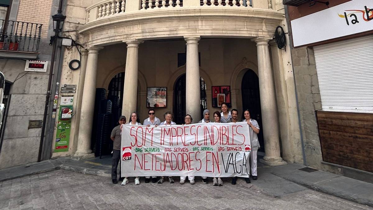 Desconvocada la vaga de neteja als edificis públics de Berga durant el Corpus