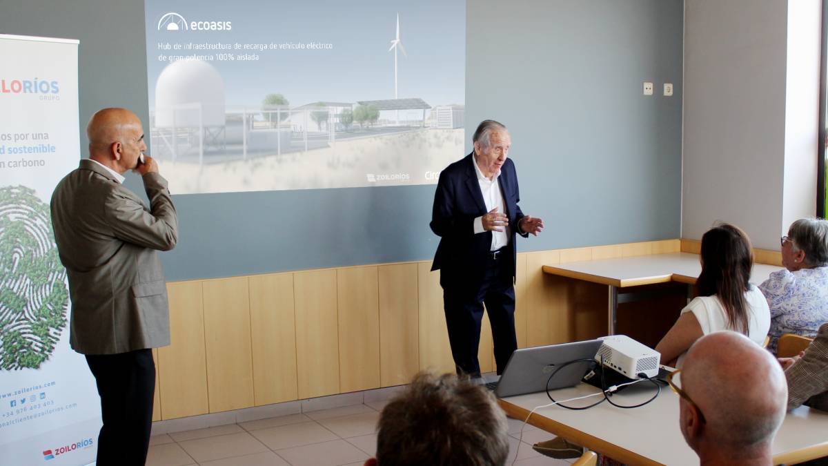 El president de Circutor, Ramon Comellas, en la presentació projecte ECOASIS a Saragossa - 