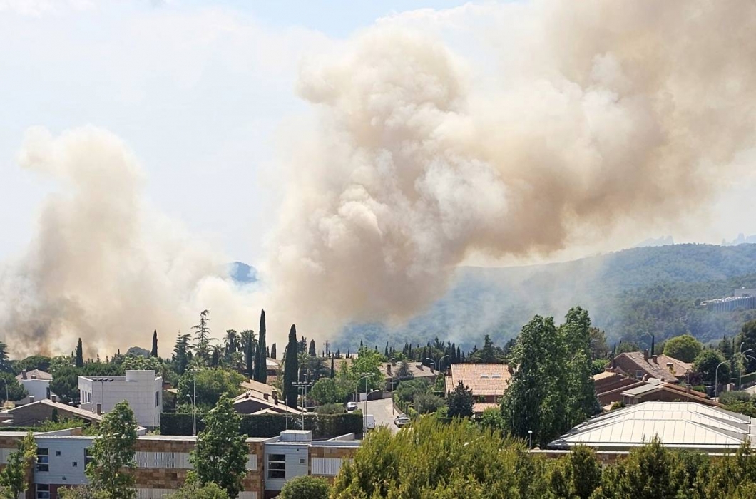 Incendi als camps de conreu del Pla del Bonaire