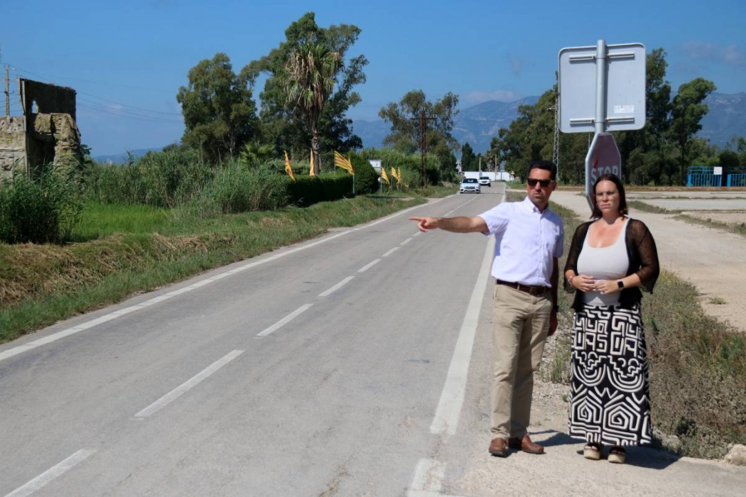 La Diputació afegirà 5 milions d'euros de romanent al pressupost de 2026 per a la carretera de Poble Nou del Delta