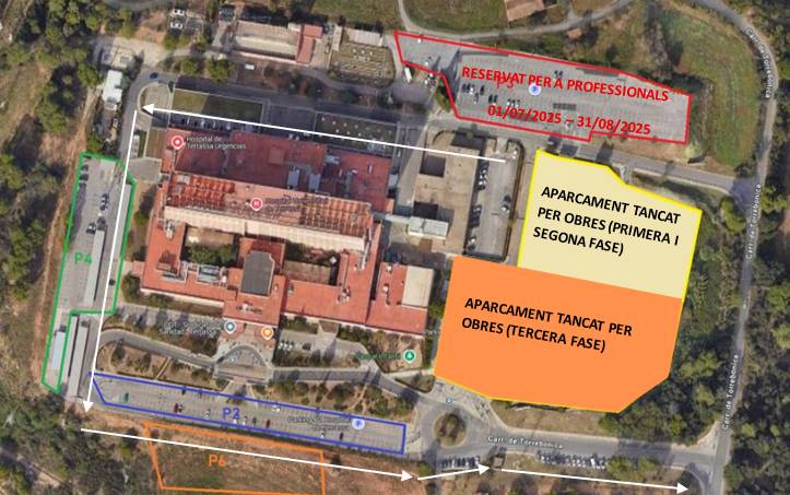 Obres dels aparcaments de l’Hospital: Tancament total del pàrquing número 1 (del 21 de juliol al 31 d’agost) - CST Obres dels aparcaments de l’Hospital: Tancament total del pàrquing número 1 (del 21 de juliol al 31 d’agost)