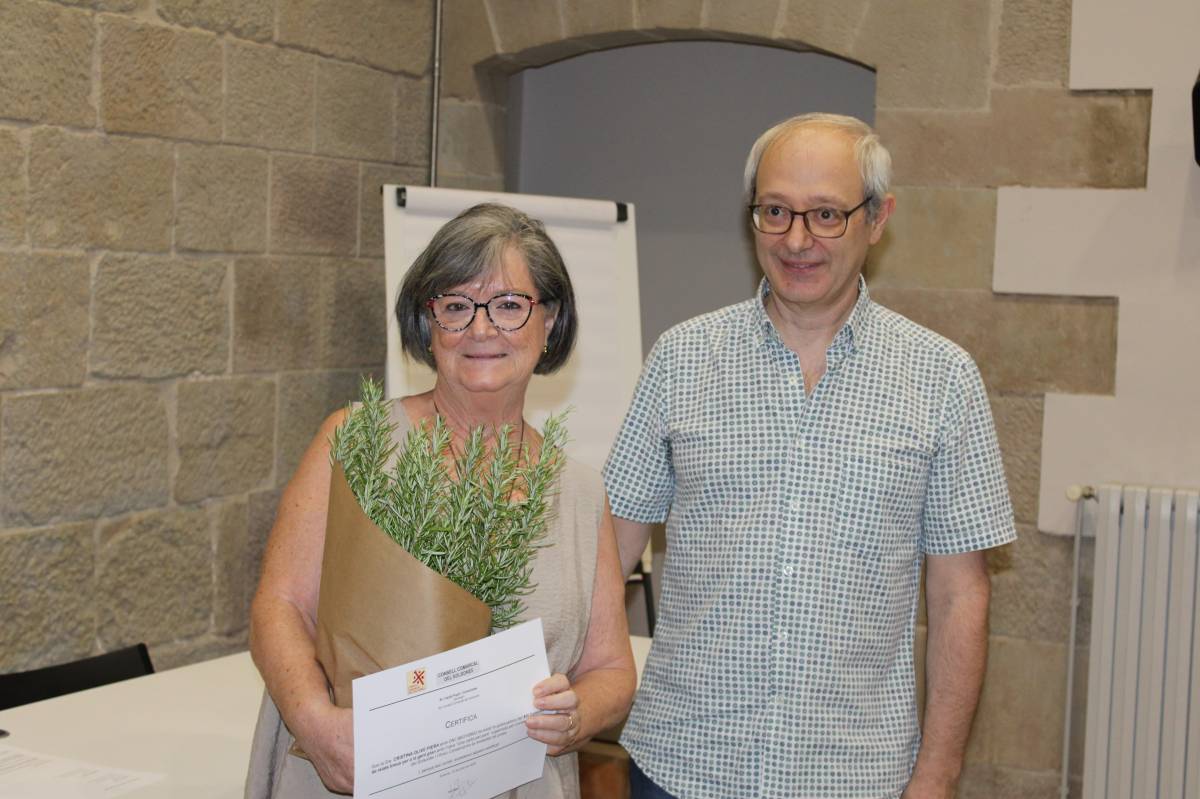 Cristina Olivé, guanyadora de la categoria en prosa - Ramon Estany Cristina Olivé, guanyadora de la categoria en prosa