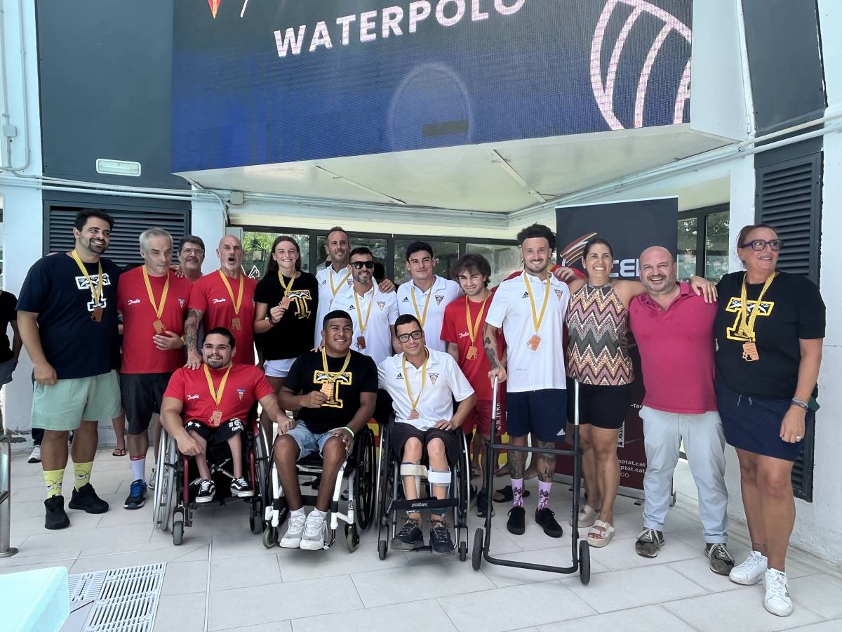 Bronze per a l’equip de waterpolo ability del CN Terrassa