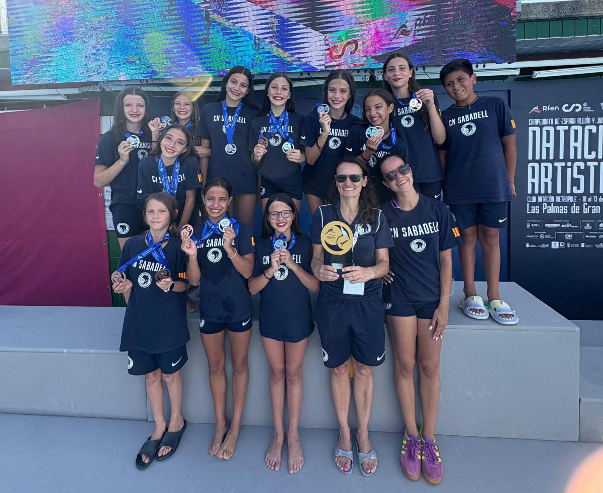 El CN Sabadell guanya el campionat estatal d'estiu aleví de natació artística