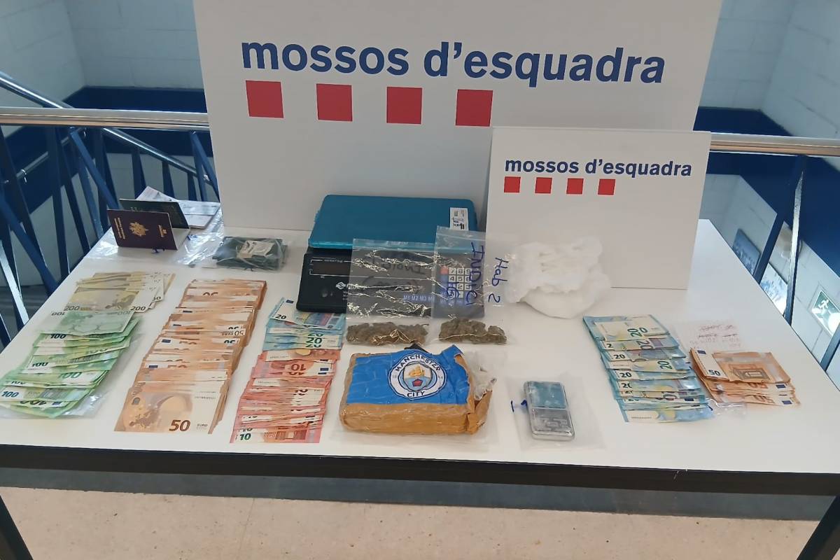 Detenen quatre homes amb 97.000 euros en droga a Lloret de Mar