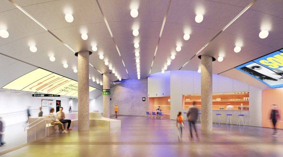Així és l'espai amb què es connectarà el metro de Barcelona directament amb el museu DHub