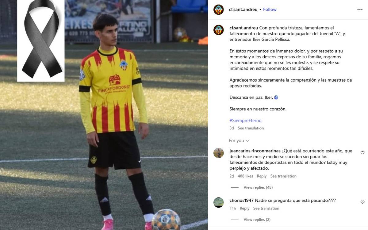Commoció en el món del futbol per la mort del noi que es va accidentar a Mura