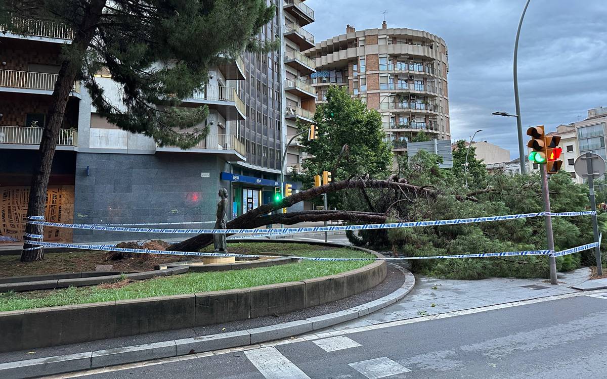 La tempesta deixa rastre a Manresa