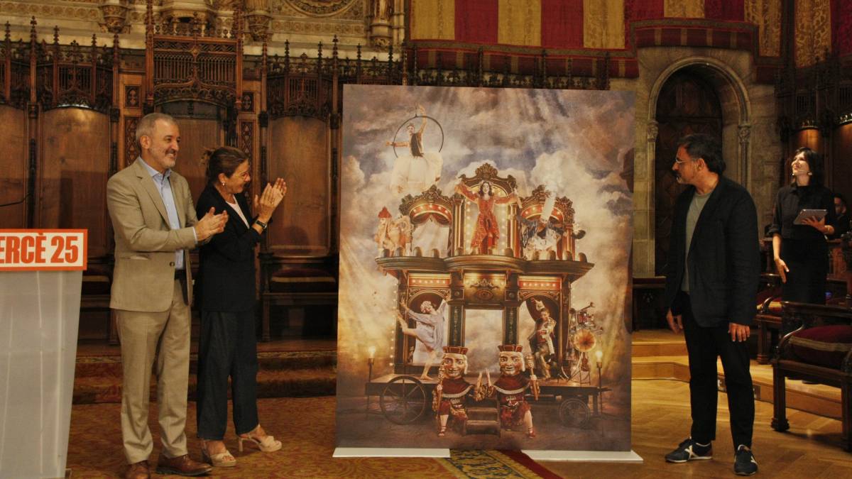 El cartell d`enguany de la Mercè, la Festa Major de Barcelona - Mònica Riu (ACN) El cartell d`enguany de la Mercè, la Festa Major de Barcelona