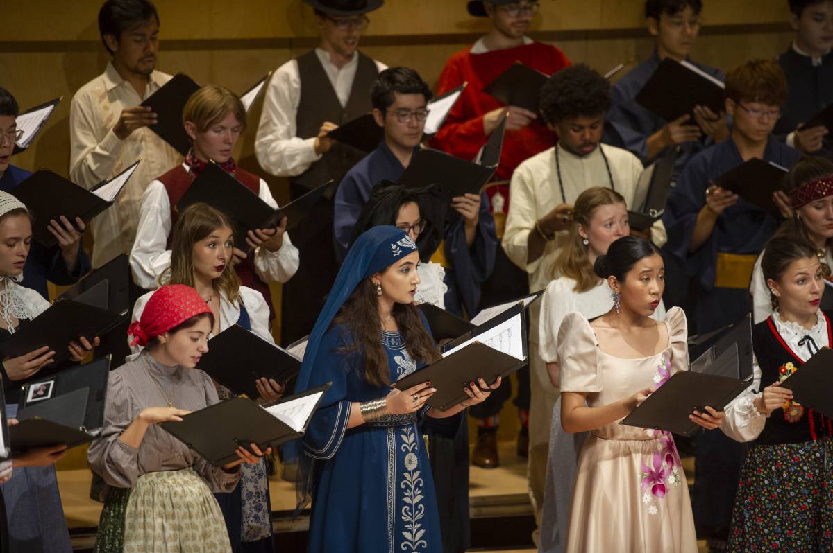 Cantants durant el recital a l`Auditori de Terrassa - Alberto Tallón Cantants durant el recital a l`Auditori de Terrassa