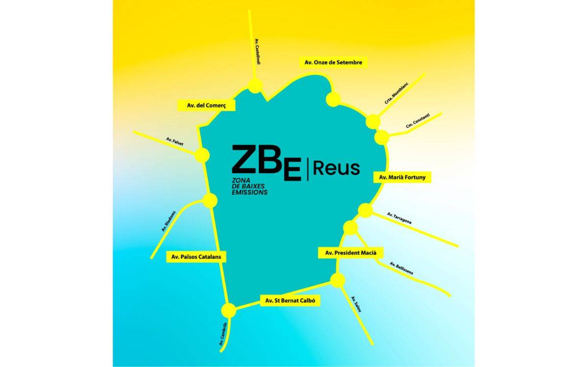 L`àrea d`afectació de la ZBE es va ampliar a la primera corona d`avingudes. - Ajuntament de Reus L`àrea d`afectació de la ZBE es va ampliar a la primera corona d`avingudes.
