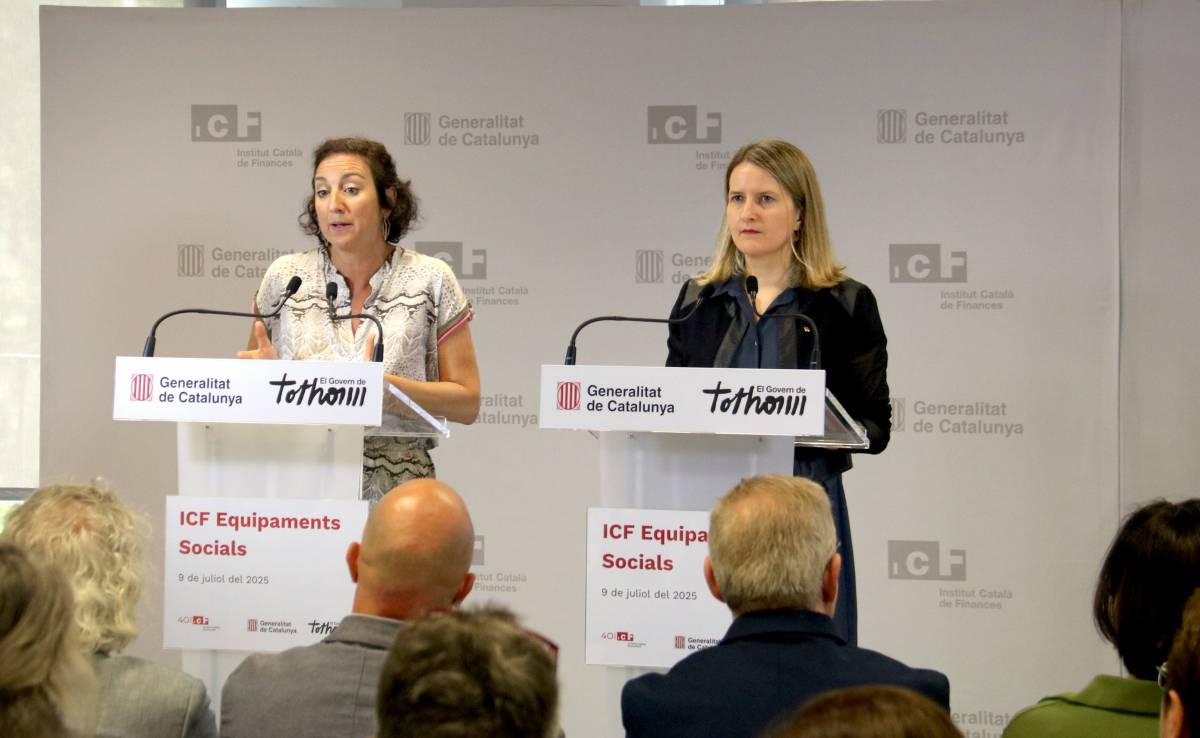 Les conselleres d`Economia i de Drets Socials, Alícia Romero i Mònica Martínez, en una roda de premsa recent - ACN Les conselleres d`Economia i de Drets Socials, Alícia Romero i Mònica Martínez, en una roda de premsa recent