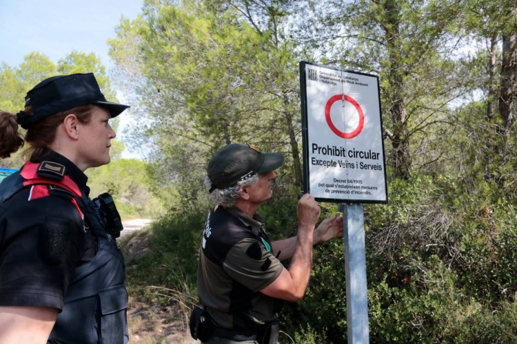 Perill extrem d'incendi: 45 municipis estan en alerta
