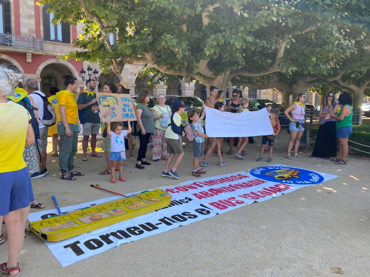Concentració de la comissió de l'AFI de l'Escola Bellaterra - Cedida