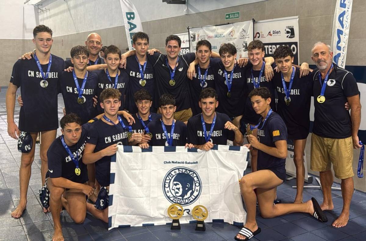 El CN Sabadell, campió estatal cadet de waterpolo
