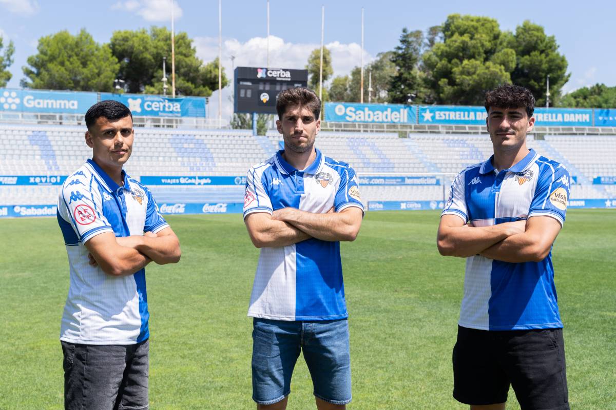 López-Pinto, Escudero i Priego, presentats al CE Sabadell