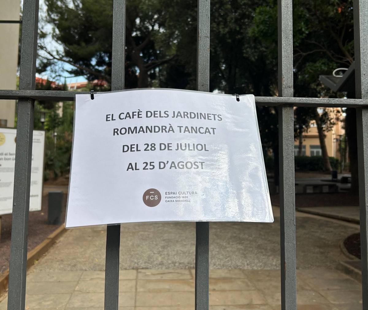 'Els Jardinets', tancats gairebé tot l'agost: per què?